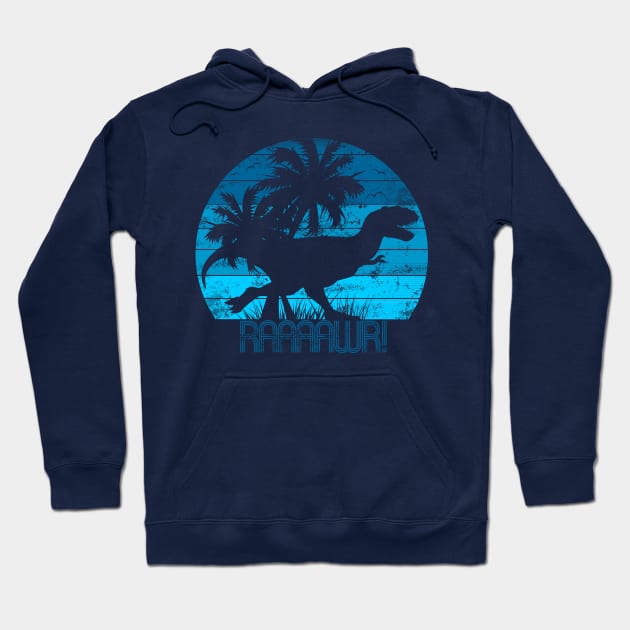 Jurassic Sunset Hoodie by Spazzy Newton